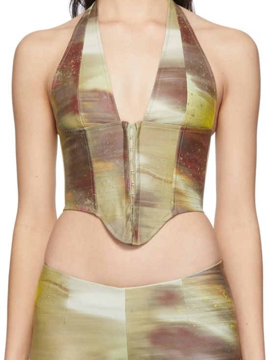 Miaou Tops - Miaou SSENSE Exclusive Muliticolor Mara Corset Top
